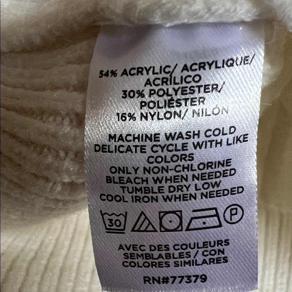 Ann Taylor White Cable Knit Cardigan - Picture 4 of 6
